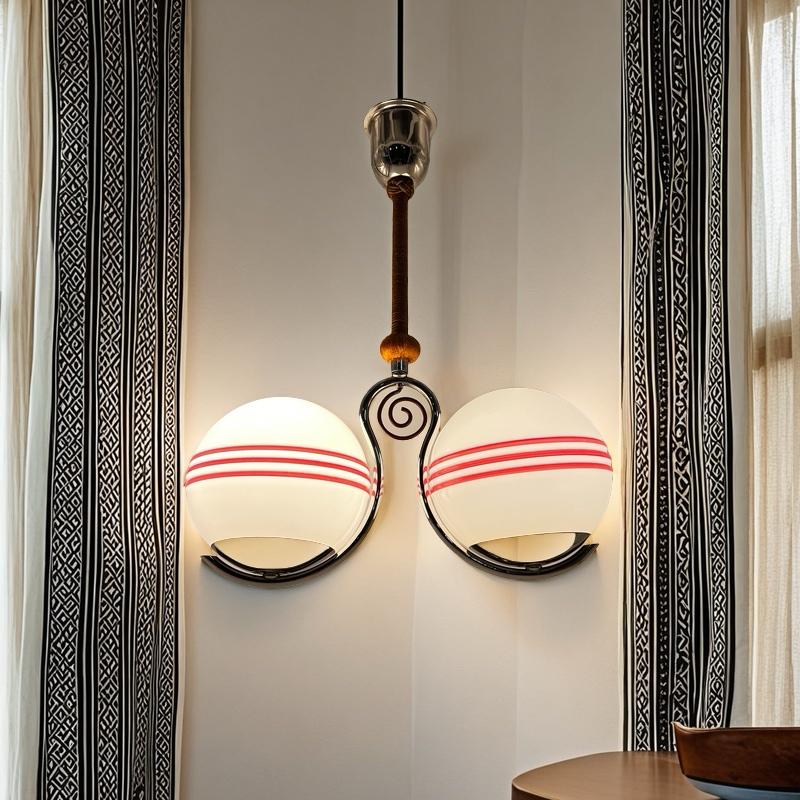 1920/30s Bauhaus Art Deco Lámpara Colgante, BJB Alemania, Diseño Escandinavo Textil en venta