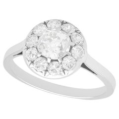 1920, Anello antico con diamanti e platino da 1,84 carati