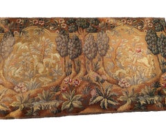 1920 Antique English Needlepoint Tapestry Wool & Silk 3x5 82cm x 158cm