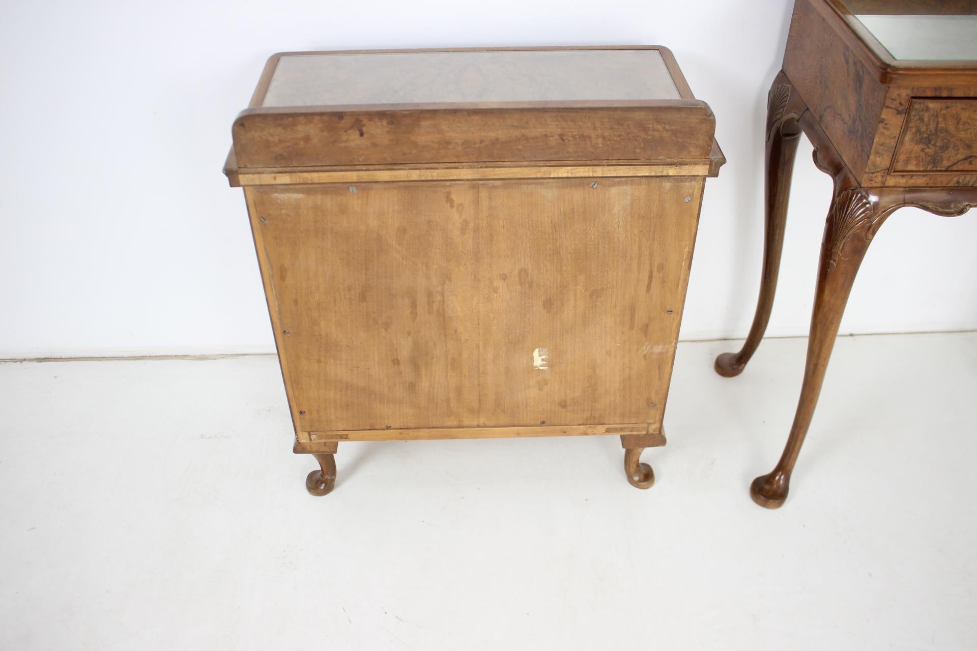 1920, Antique Makeup Vanity with Cabinet, Czechoslovakia For Sale 4