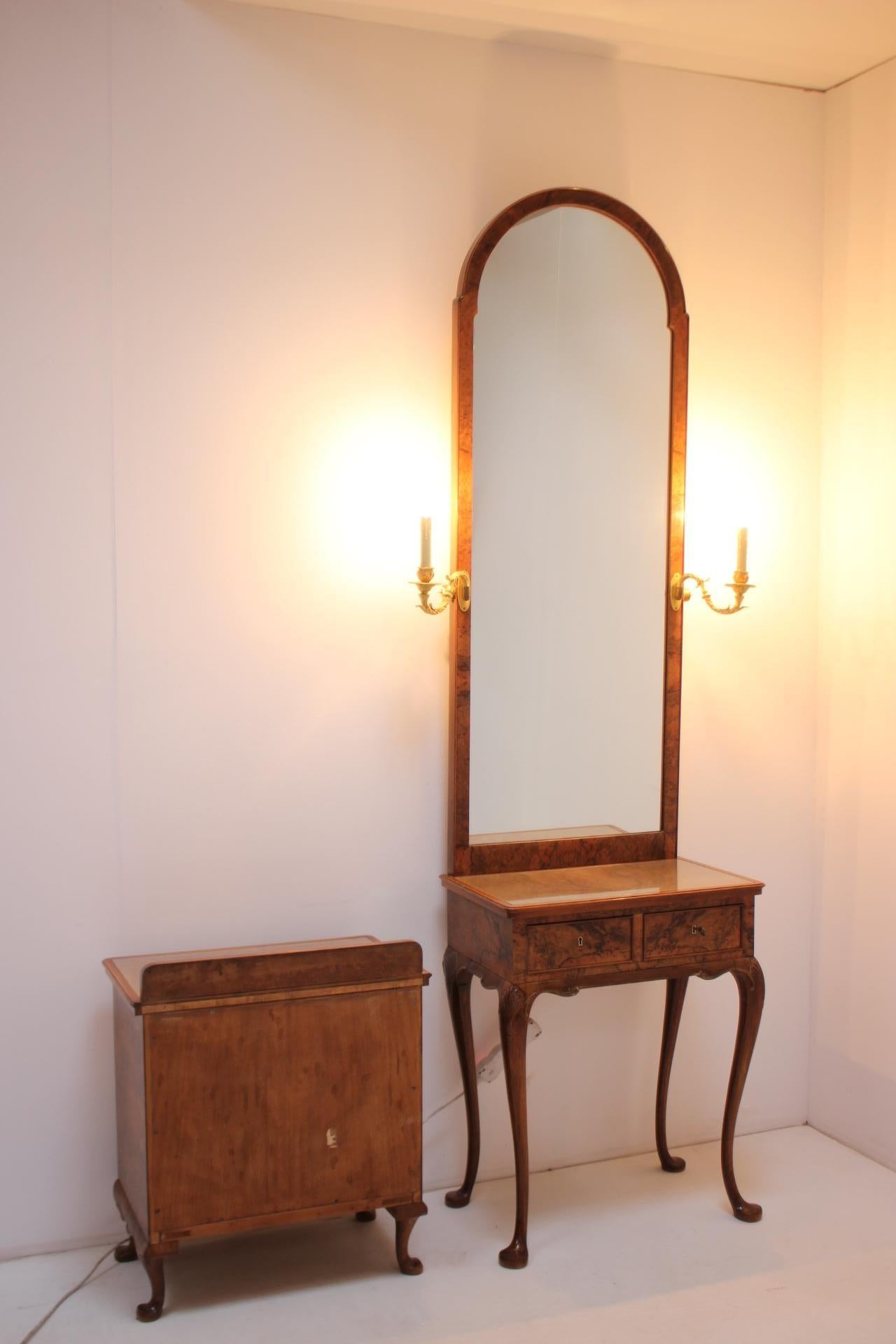 1920, Antique Makeup Vanity with Cabinet, Czechoslovakia For Sale 6