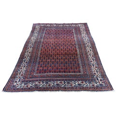 Antiker persischer Seraban-Teppich aus reiner Wolle, handgeknüpft, 1920er Jahre
