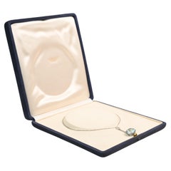 1920 Antique Round Aquamarine (Approx 20-Carats) Platinum