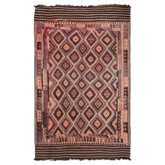 1920 Retro Tribal Kelim Flatwoven Kilim Rug Geometric Rug 10x16 310cm x 472cm