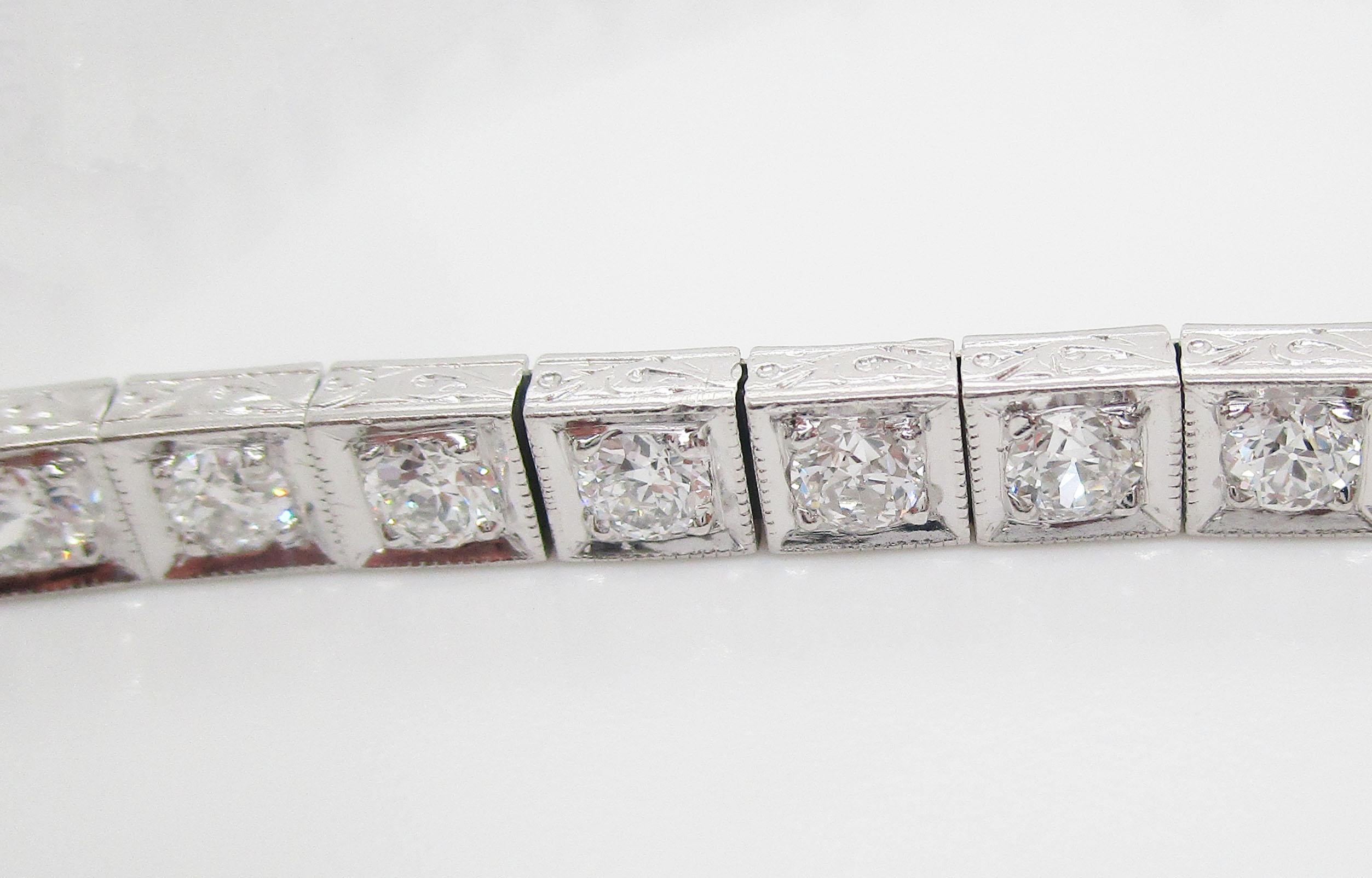 art deco diamond bracelets for sale