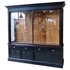 Antique 1920 Art Deco Retail Mercantile Store Display Cabinet