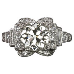1920 Authentic Art Deco Solitaire Engagement Ring 