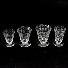 1920 Baccarat 35 Pieces Crystal Michel Ange 32 Glasses 2 Decanters 1 Pitcher