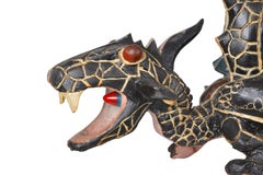 1920 Belgian Folk-Art Terracotta Chandelier