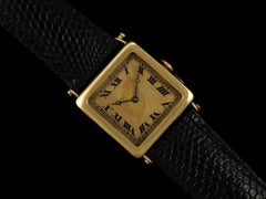 1920 Bernard Poitevin #1 (Like Audemars Piguet) Vintage Mens Officers 18K Gold