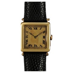 1920 Bernard Poitevin #1 (Like Audemars Piguet) Vintage Mens Officers 18K Gold