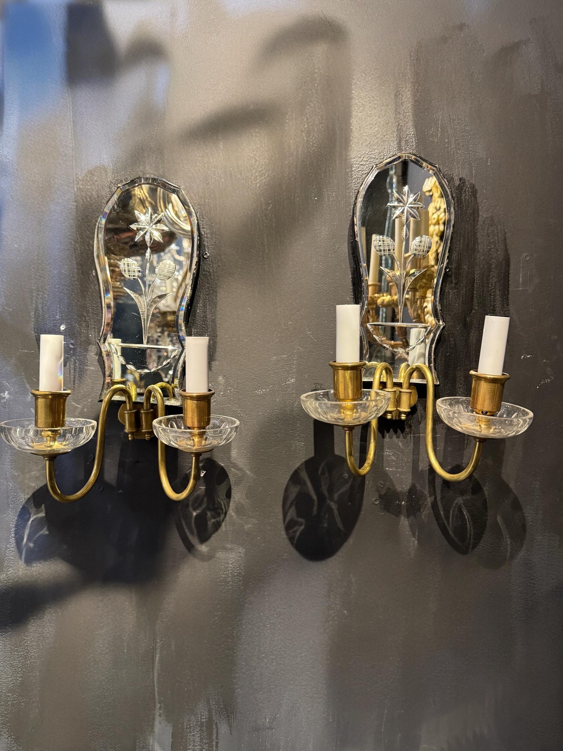 1920 Caldwell Specchio inciso In condizioni buone in vendita a New York, NY