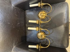 1920 Coloni en bronze doré de style colonial américain