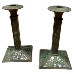 1920 candlesticks attributed to RIVIÈRE studios. 