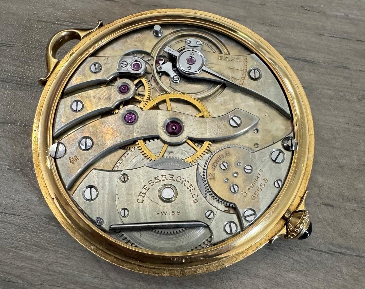 1920 Cresarrow (von Piguet mit Gehäuse wie V & C.) Herren Selten & Ungewöhnlich Art Deco im Zustand „Gut“ im Angebot in Suwanee, GA