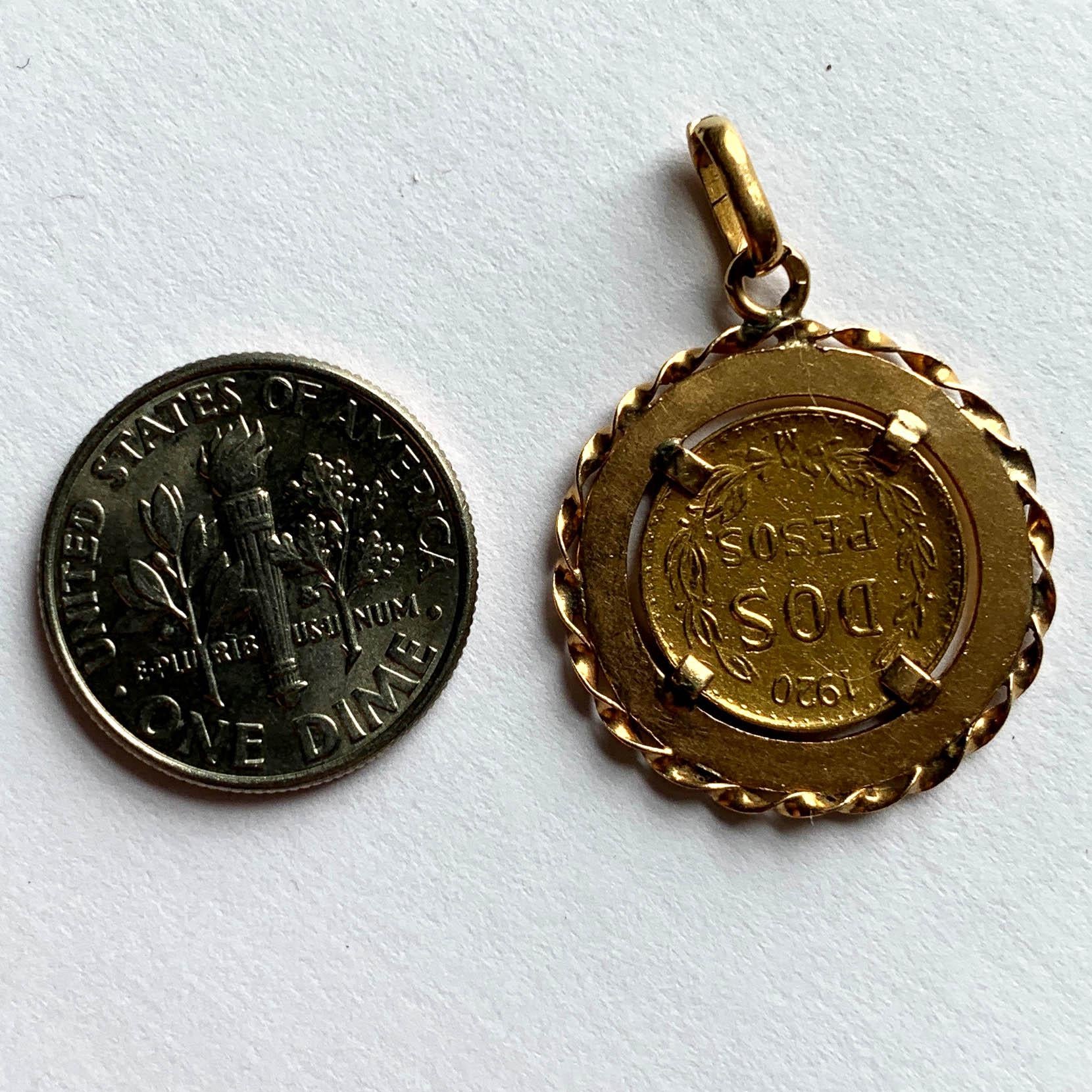 2 peso gold coin