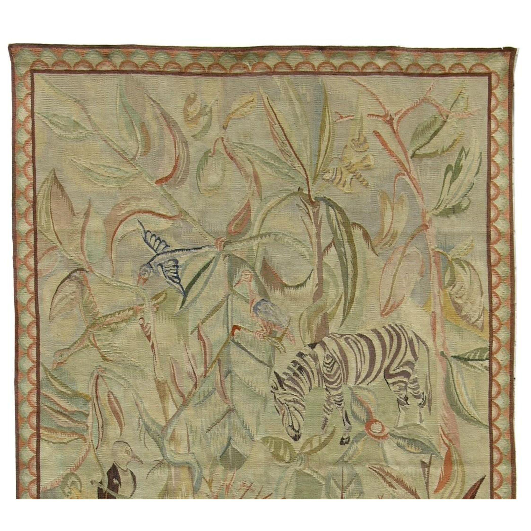 Unknown 1920 French Art Deco Tapestry 4'4