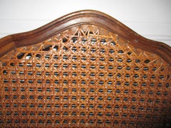 1920 French Walnut Cane Back Chair