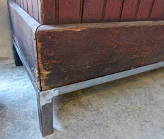 1920 General Store Mercantile Cabinet in Original Red Paint
