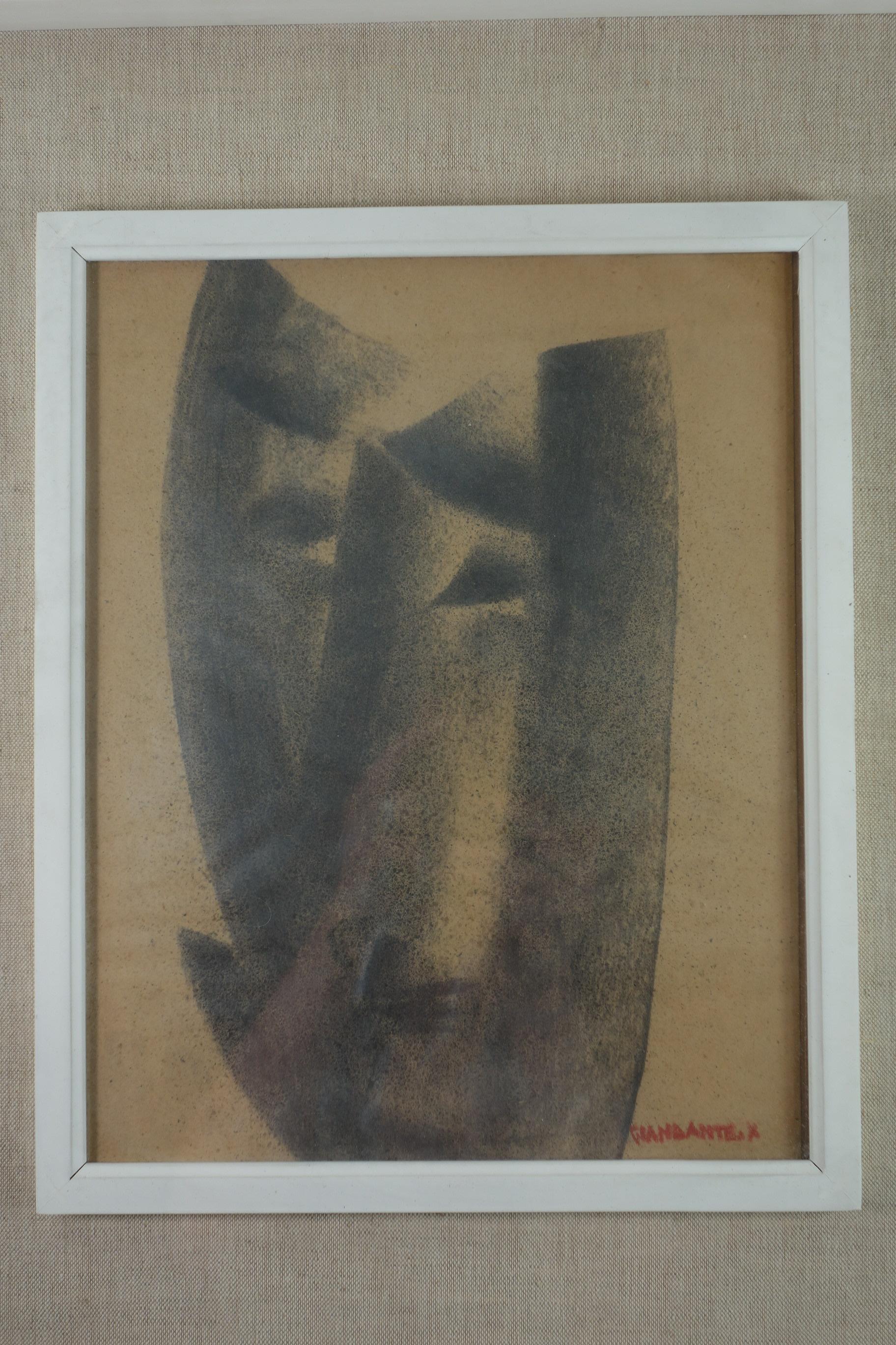 Milieu du XXe siècle dessin d'art futuriste italien Giandante X 1920 en vente