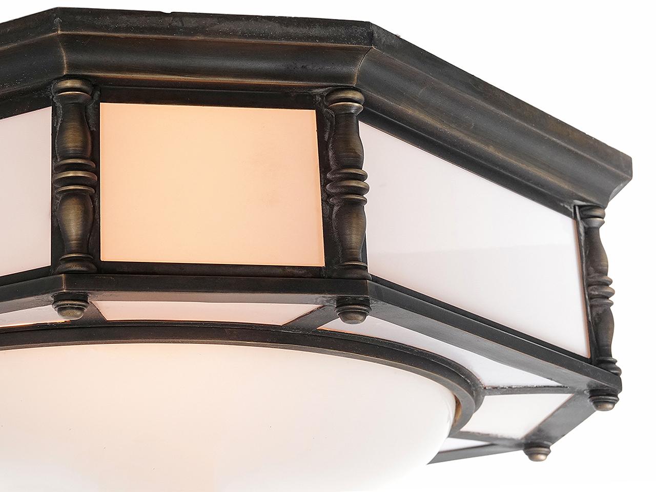 American 1920 Gothic Bank Flush Mount Lamp