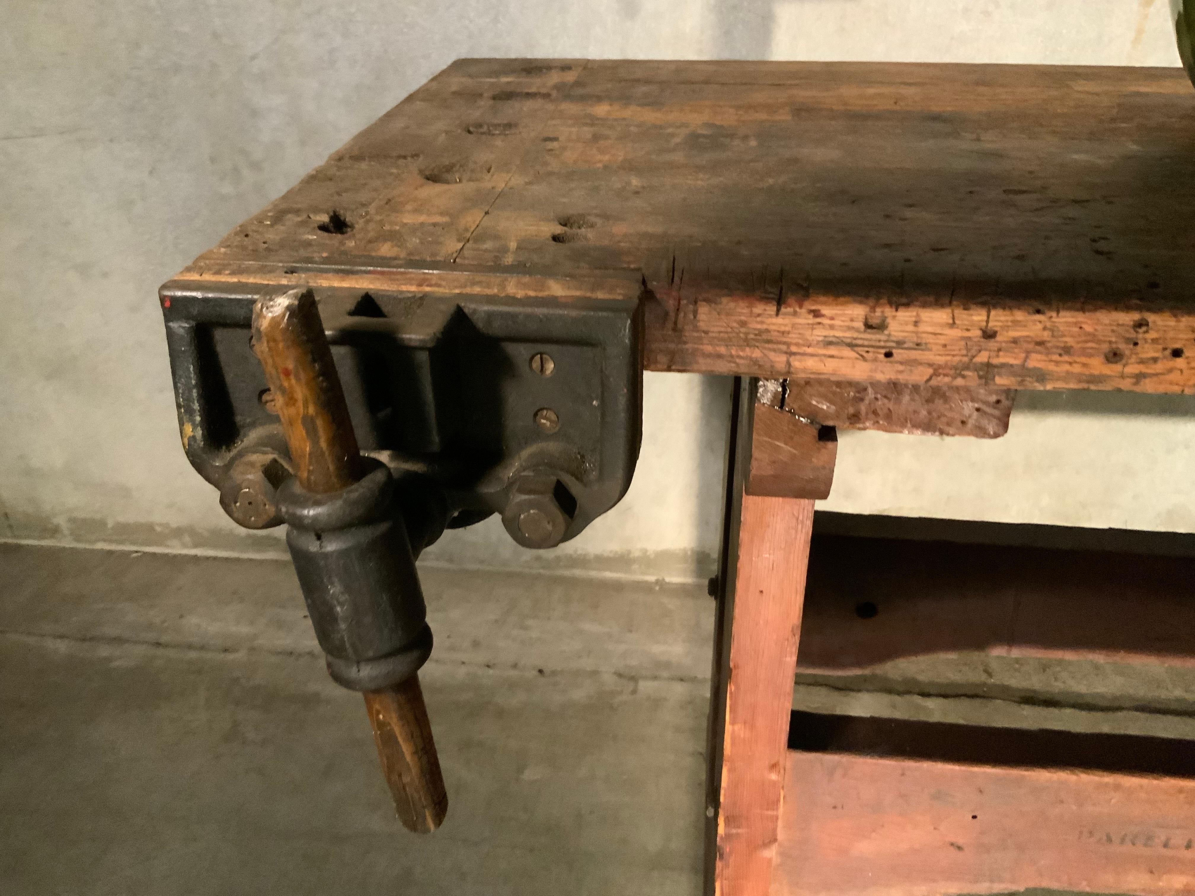 Agate 1920 Industrial Carpenters Work Bench