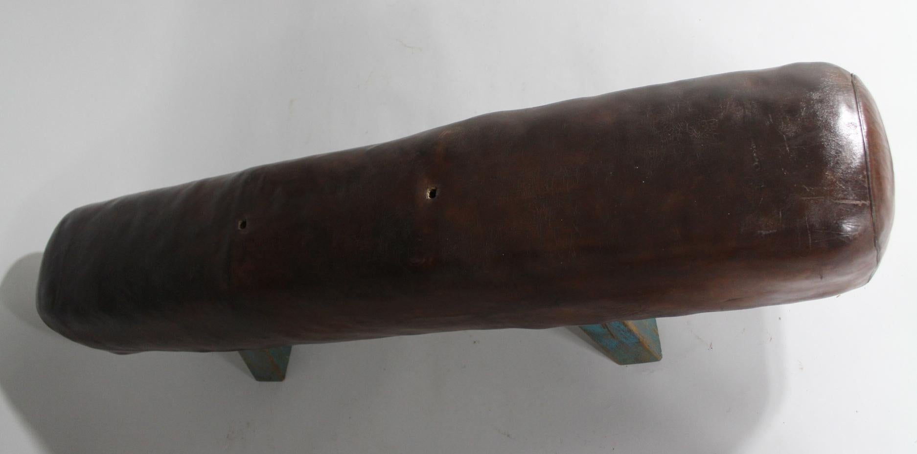 20th Century 1920s Leather Gym Pommel Horse / Bench