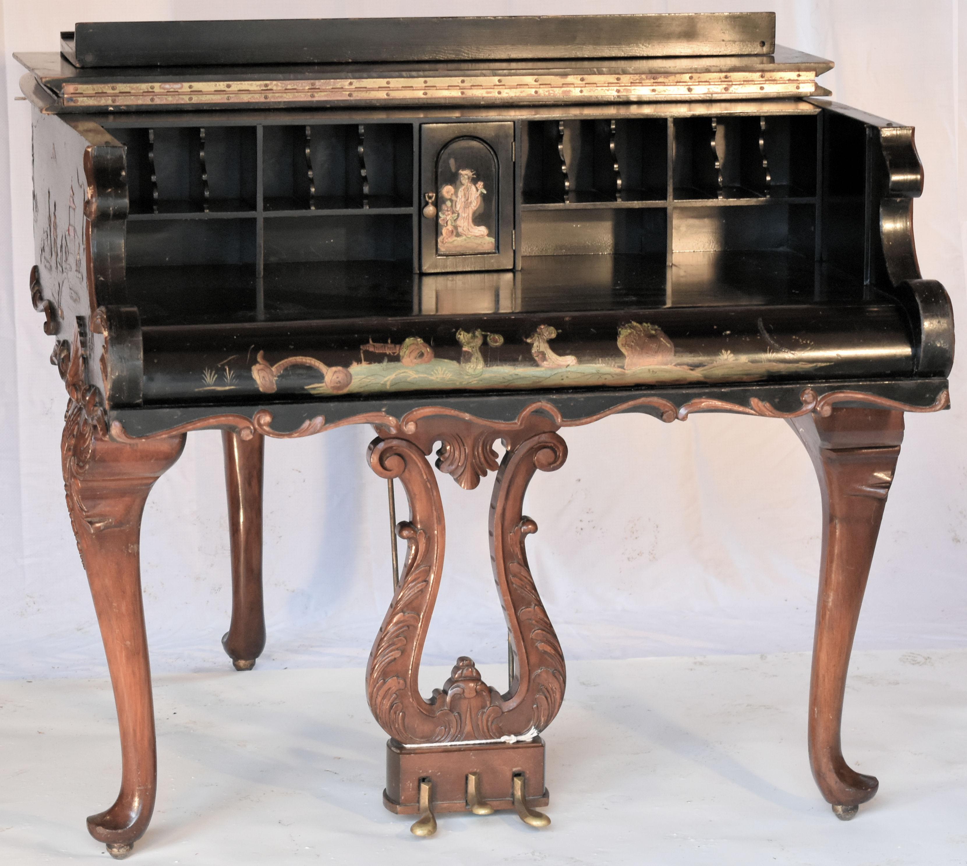 antique piano desk