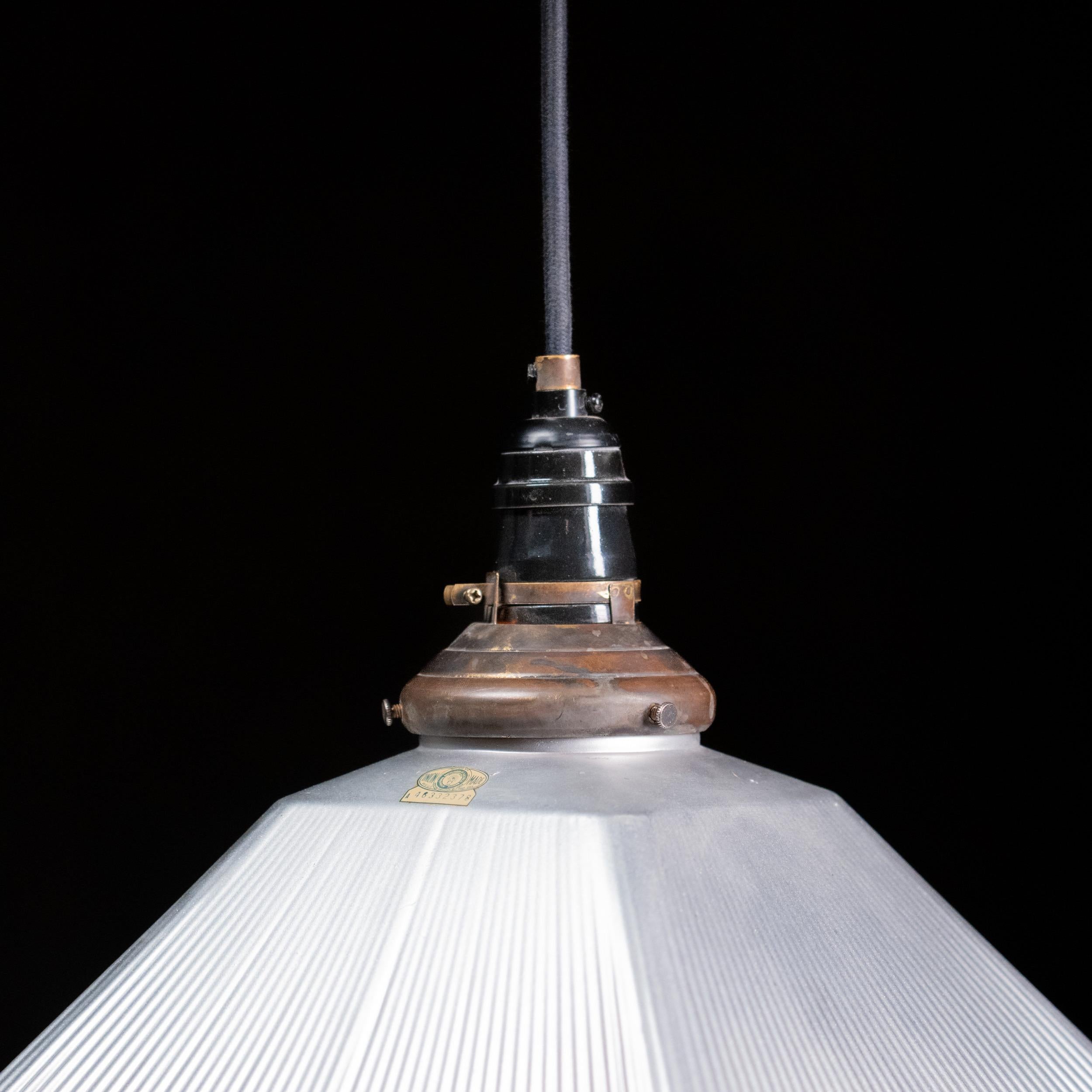 Industriale 1920 luci a sospensione industriali in vetro di mercurio in vendita