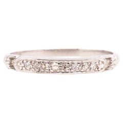 1920 Platinum .25cttw Diamond Wedding Band