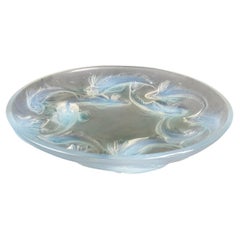 1920 René Lalique Bol Martigues Poissons Verre opalescent