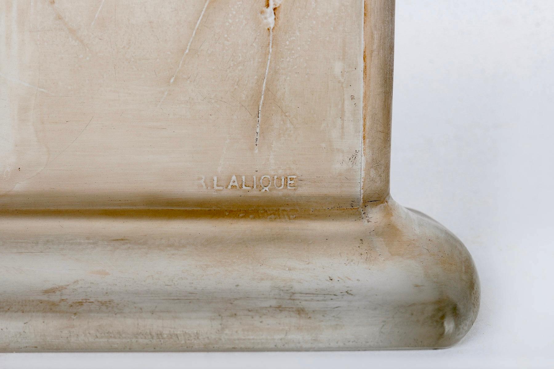 1920 René Lalique Clock Six Hirondelles Glass Mechanical Movement Swallows 1