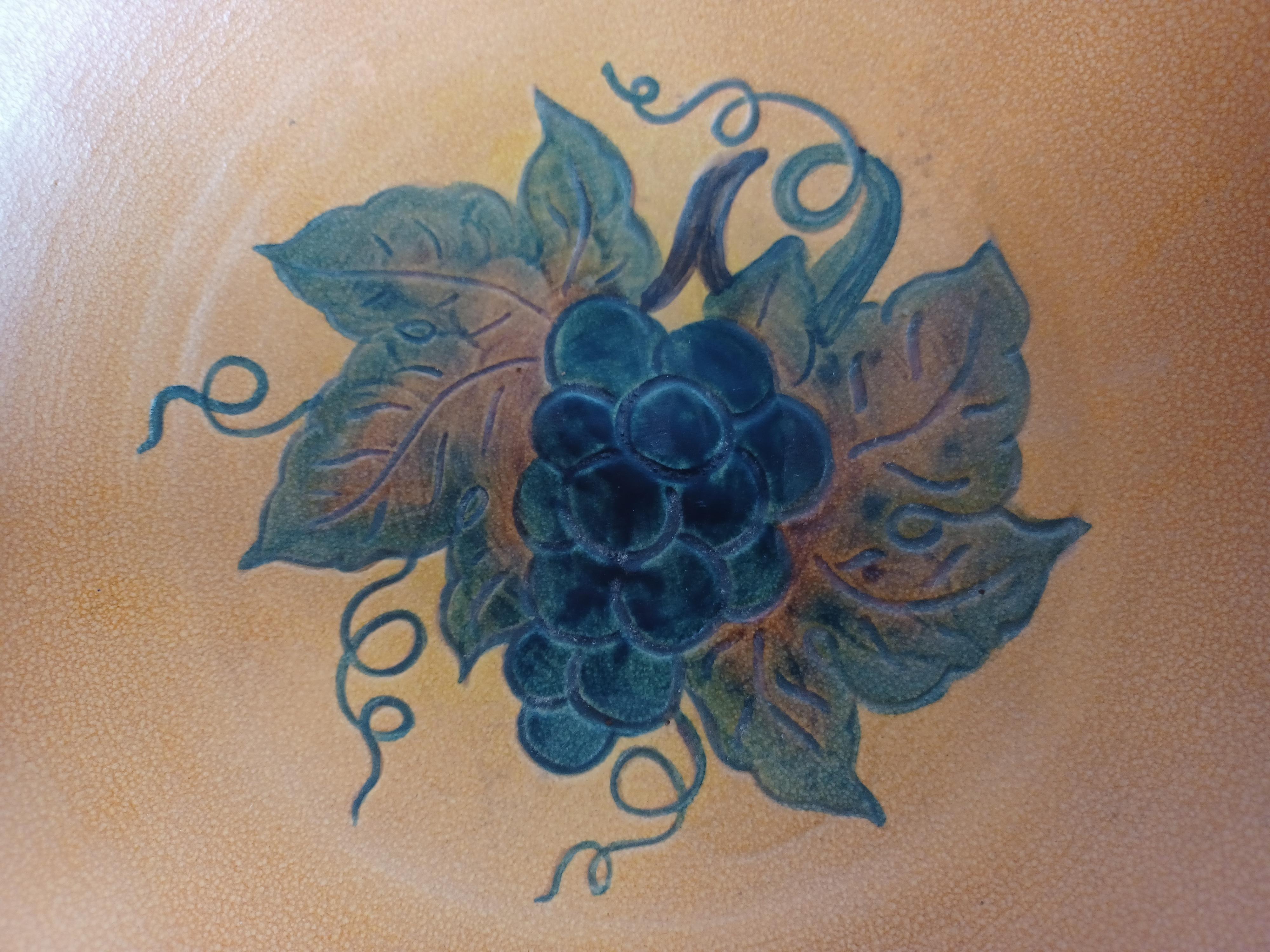 1920´s Art Nouveau Hand Crafted Grape Bowl by Erik Magnussen for P. Ipsens Enke For Sale 2