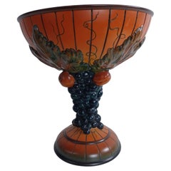 1920´s Art Nouveau Hand Crafted Grape Bowl by Erik Magnussen for P. Ipsens Enke