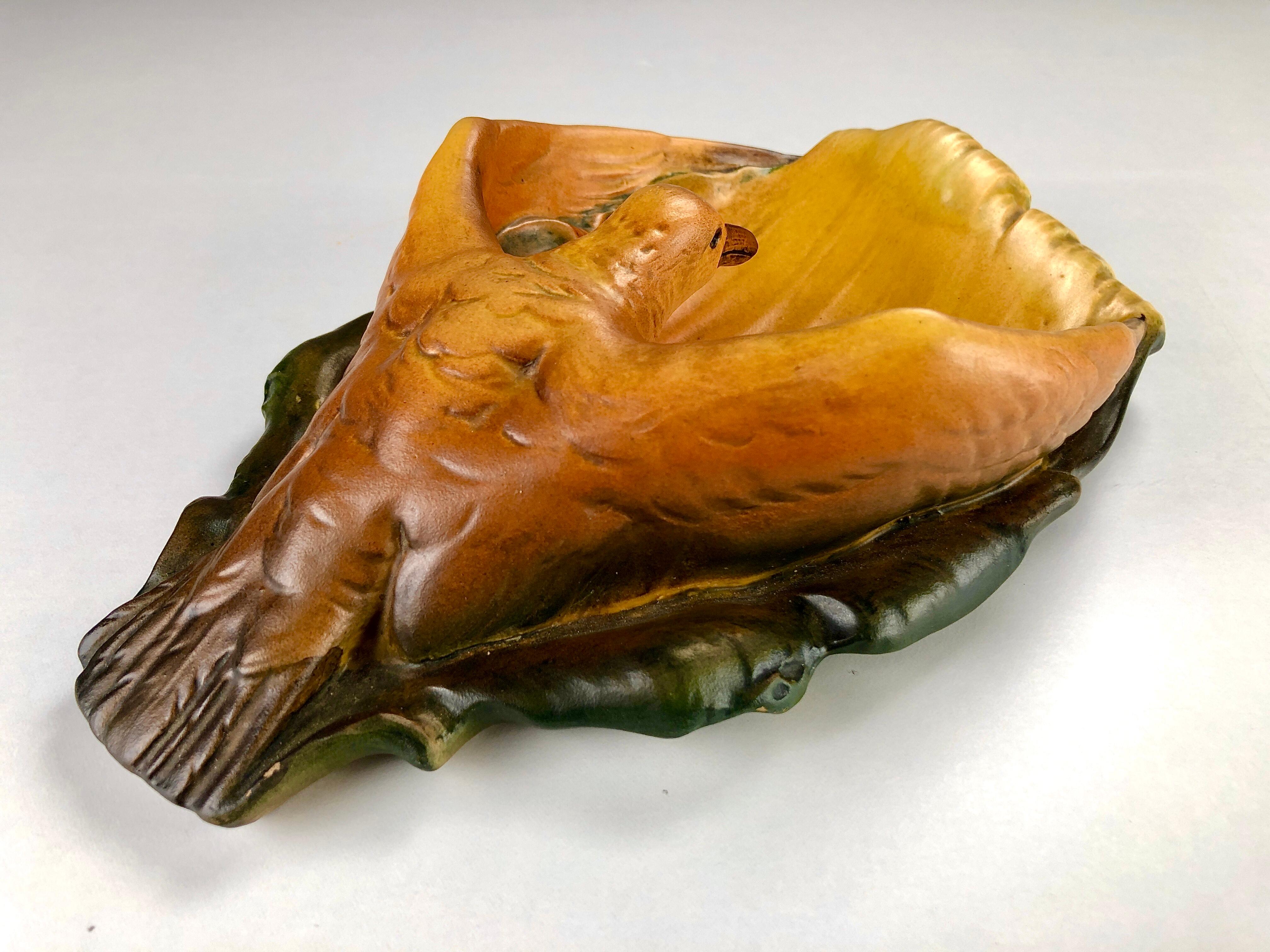 Ceramic 1920´s Danish Art Nouveau Ashtray / Bowl by P. Ibsens Enke