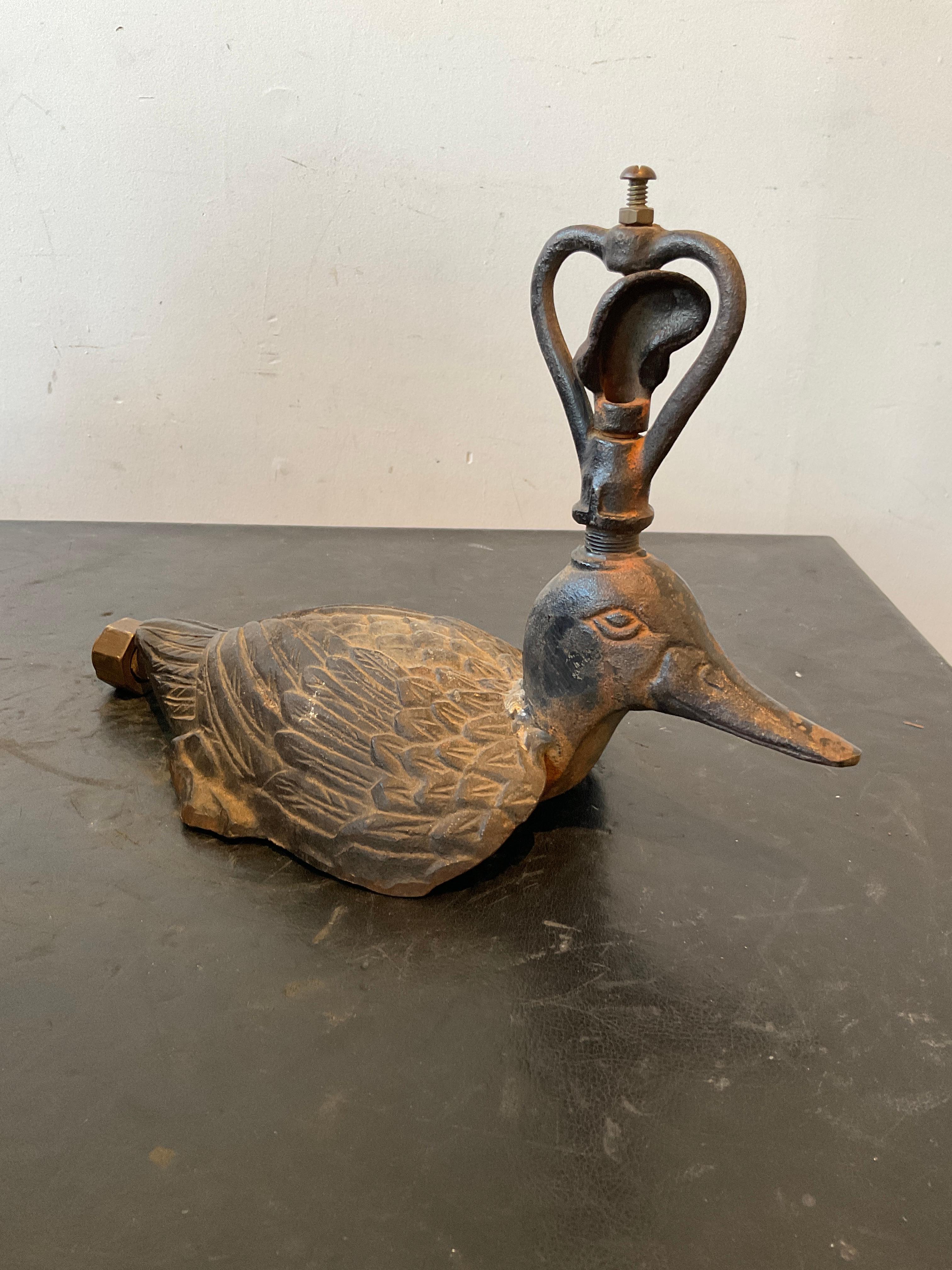 1920 s Iron Duck Sprinkler In Good Condition In Tarrytown, NY