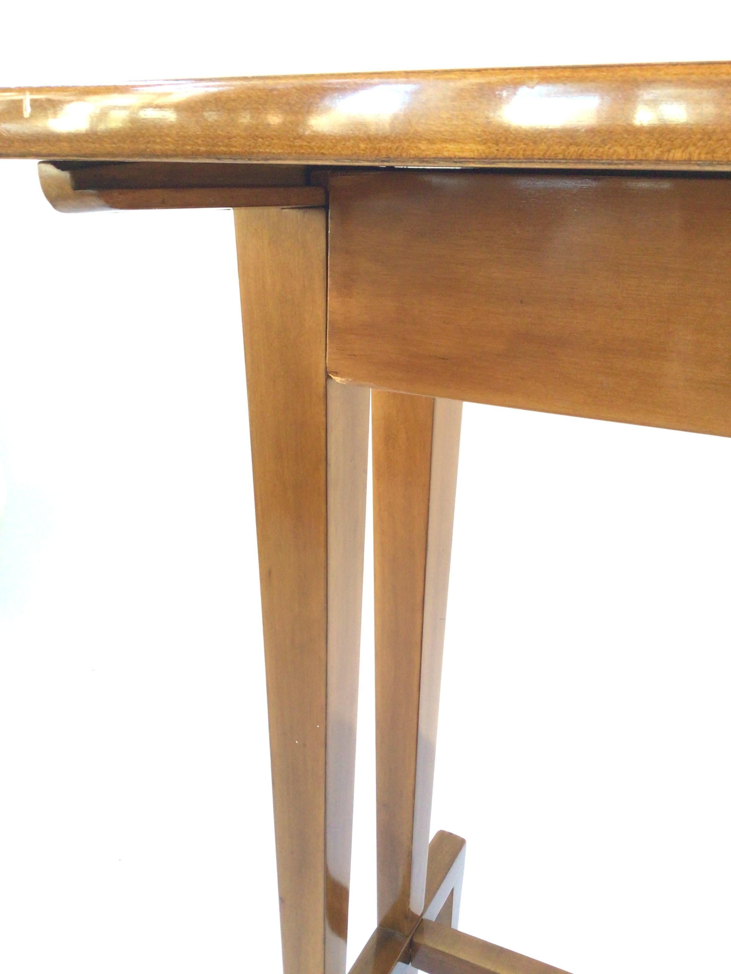1920s Walnut Architectural Side Table For Sale 5