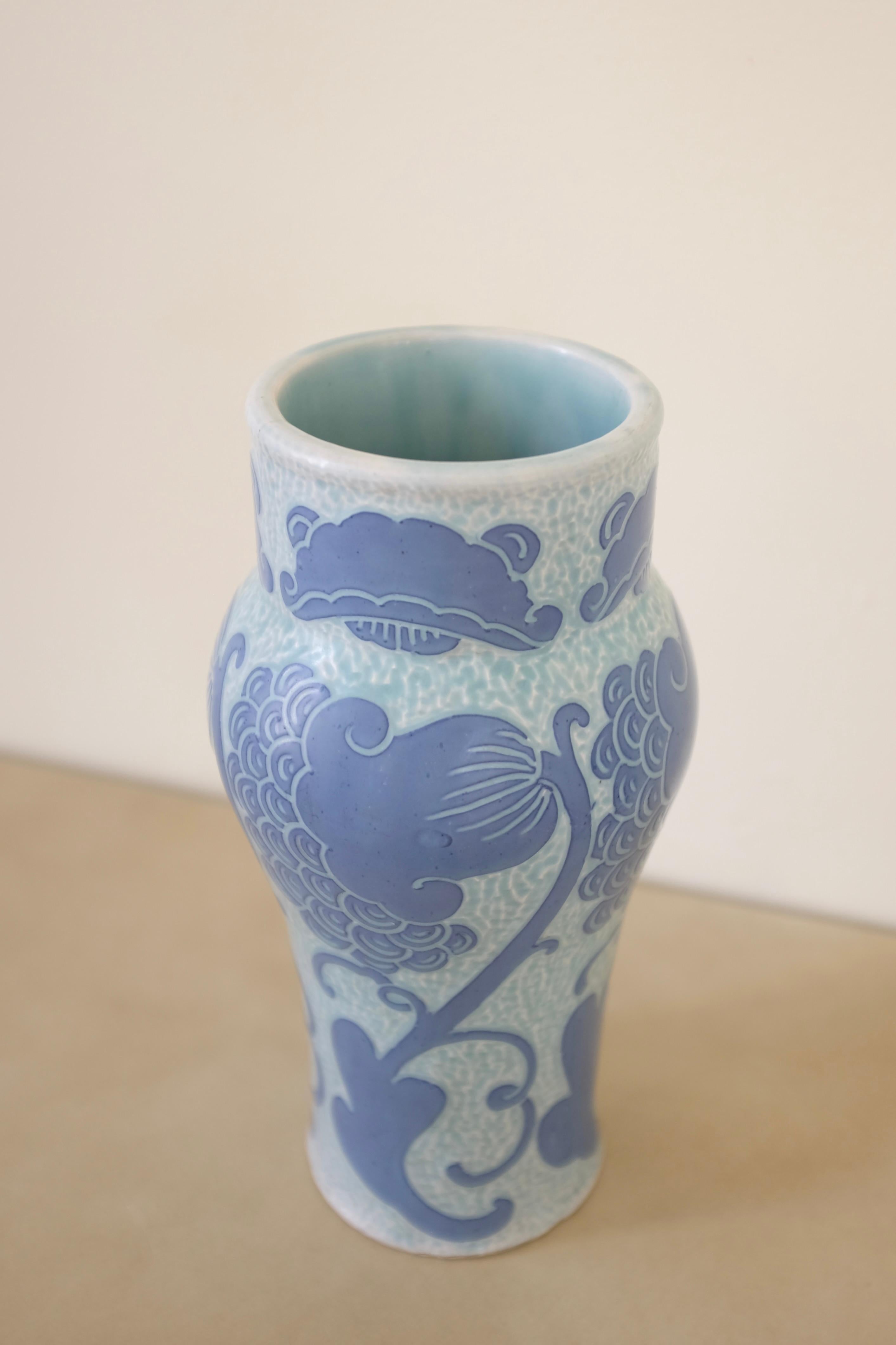 Art Déco Vaso Sgraffito del 1920 di Josef Ekberg in vendita