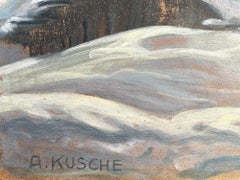 1920 Snowy Landscape by Kusche Alfred