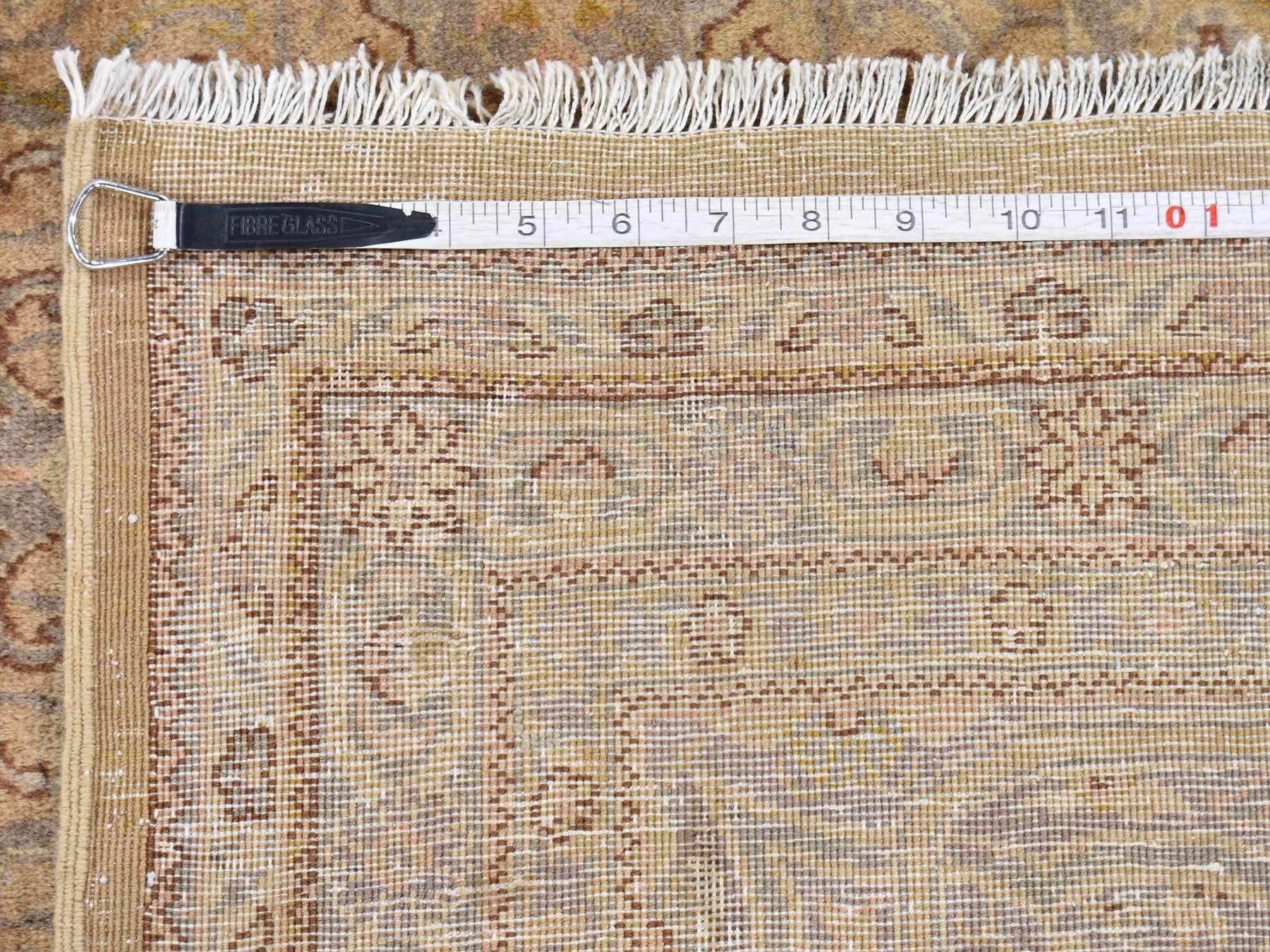 1920 Turkish Sivas Rug Even Wear and Soft, Camel and Beige For Sale 3