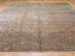 1920 Turkish Sivas Rug Even Wear and Soft, Camel and Beige