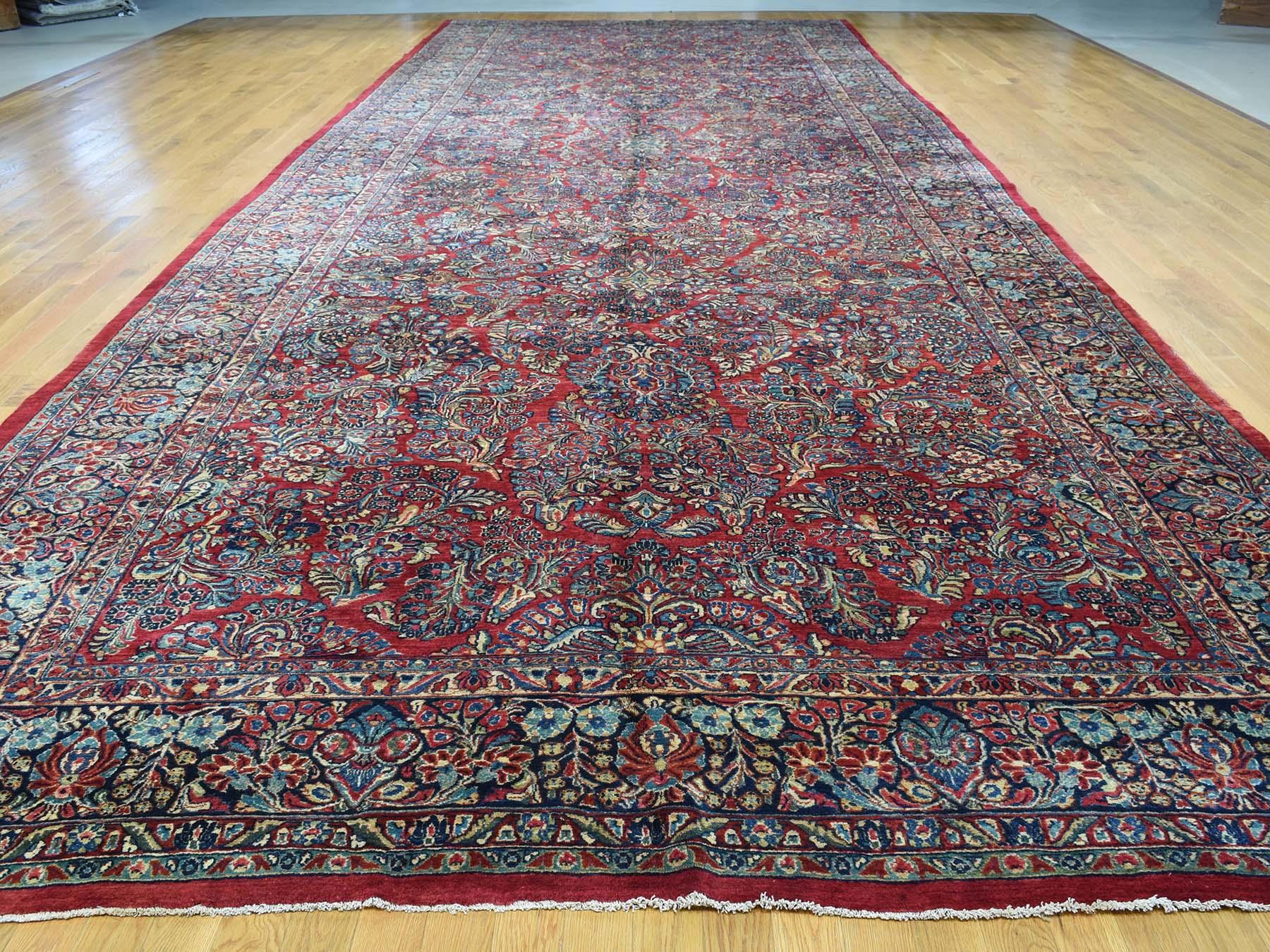 This is a genuine hand knotted Oriental rug. It is not hand tufted or machine made rug. Our entire inventory is made of either hand knotted or handwoven rugs.

Renovate your home style with this charming hand knotted carpet. This handcrafted antique