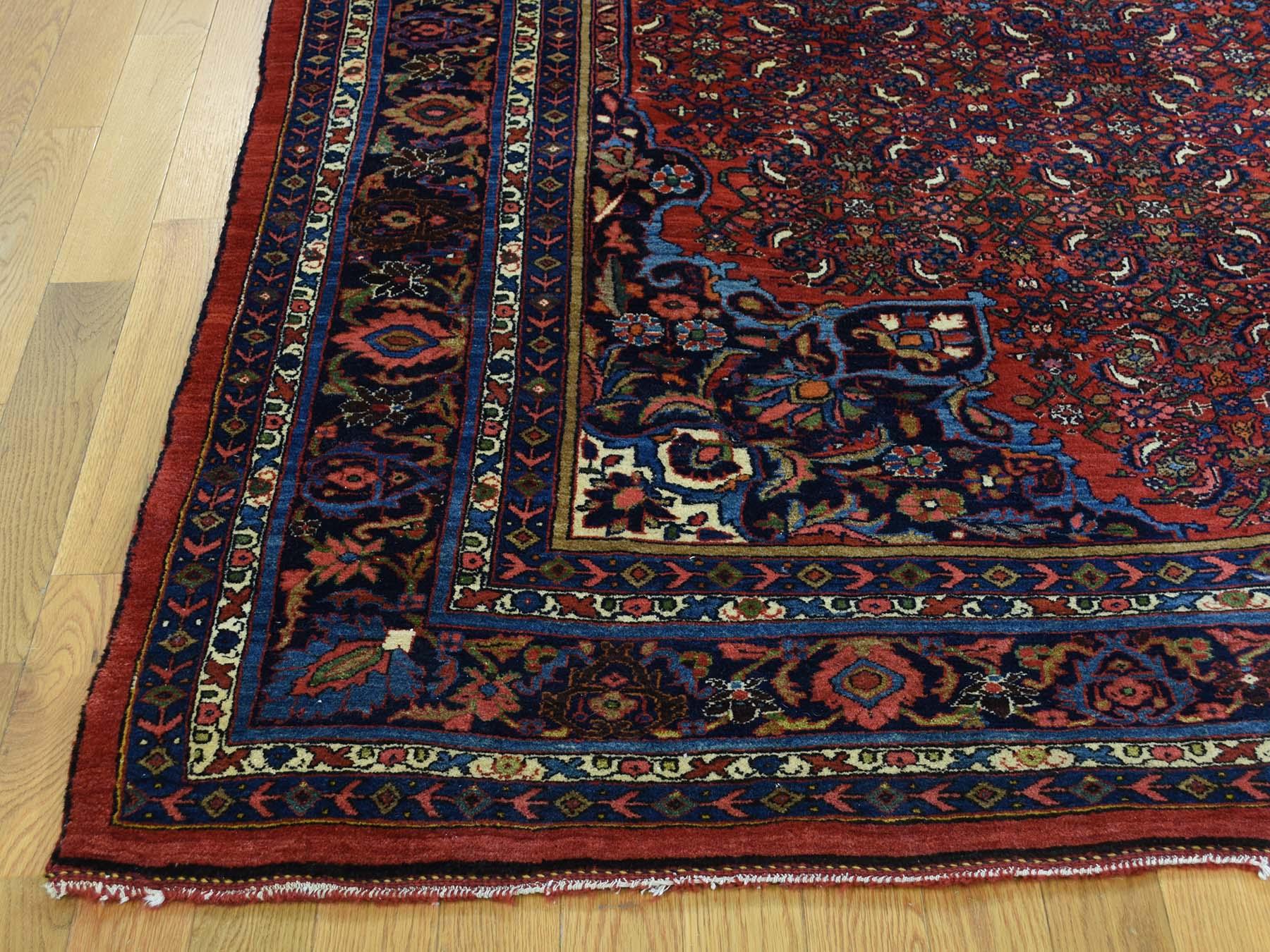 1920 Vintage Persian Bidjar Rug, Full Pile and Clean For Sale 4