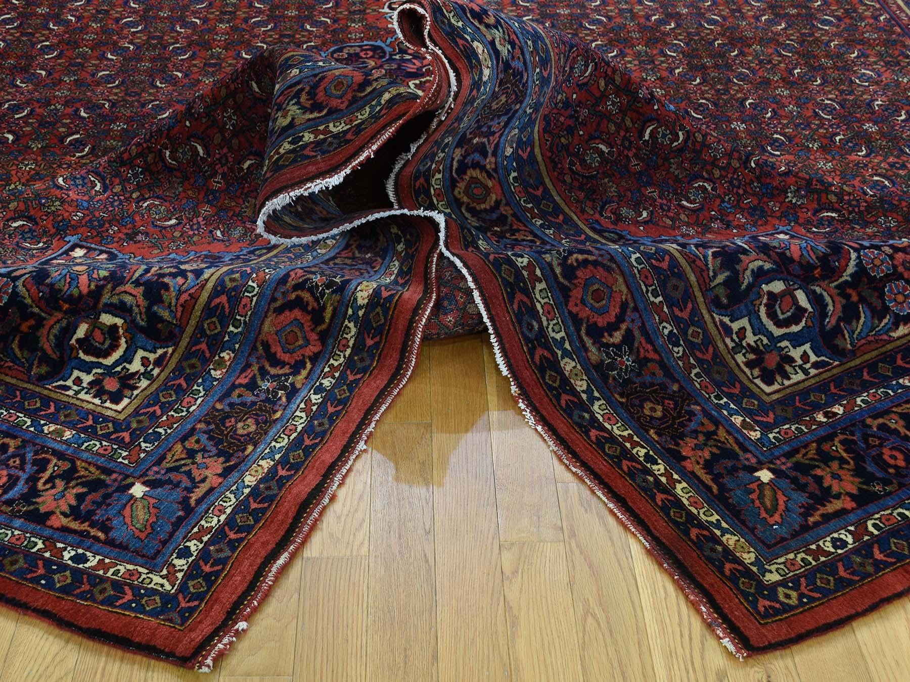 1920 Vintage Persian Bidjar Rug, Full Pile and Clean For Sale 5