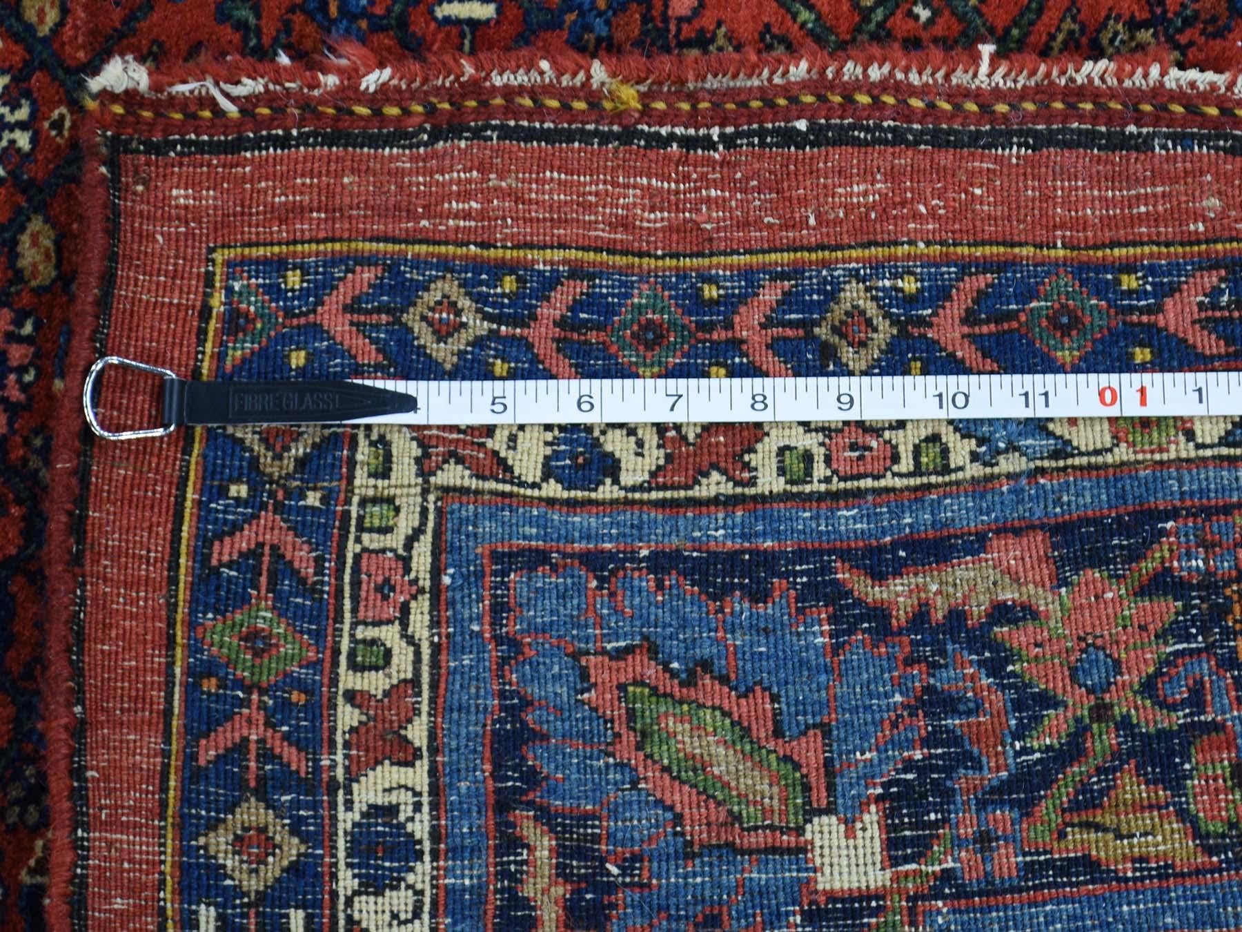 Wool 1920 Vintage Persian Bidjar Rug, Full Pile and Clean For Sale