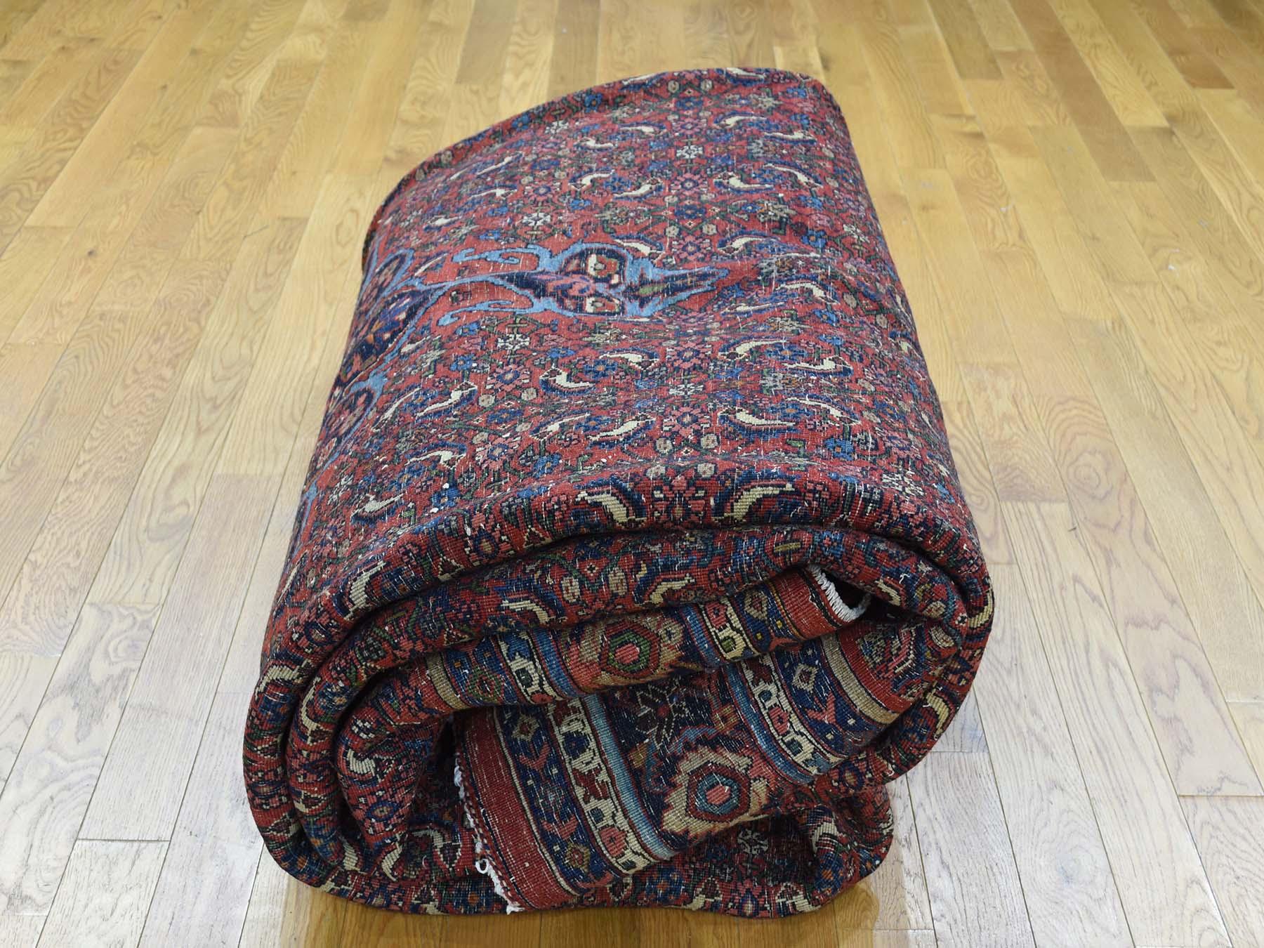 1920 Vintage Persian Bidjar Rug, Full Pile and Clean For Sale 1