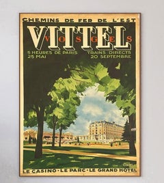 1920 Vittel Vosges Original Vintage Poster