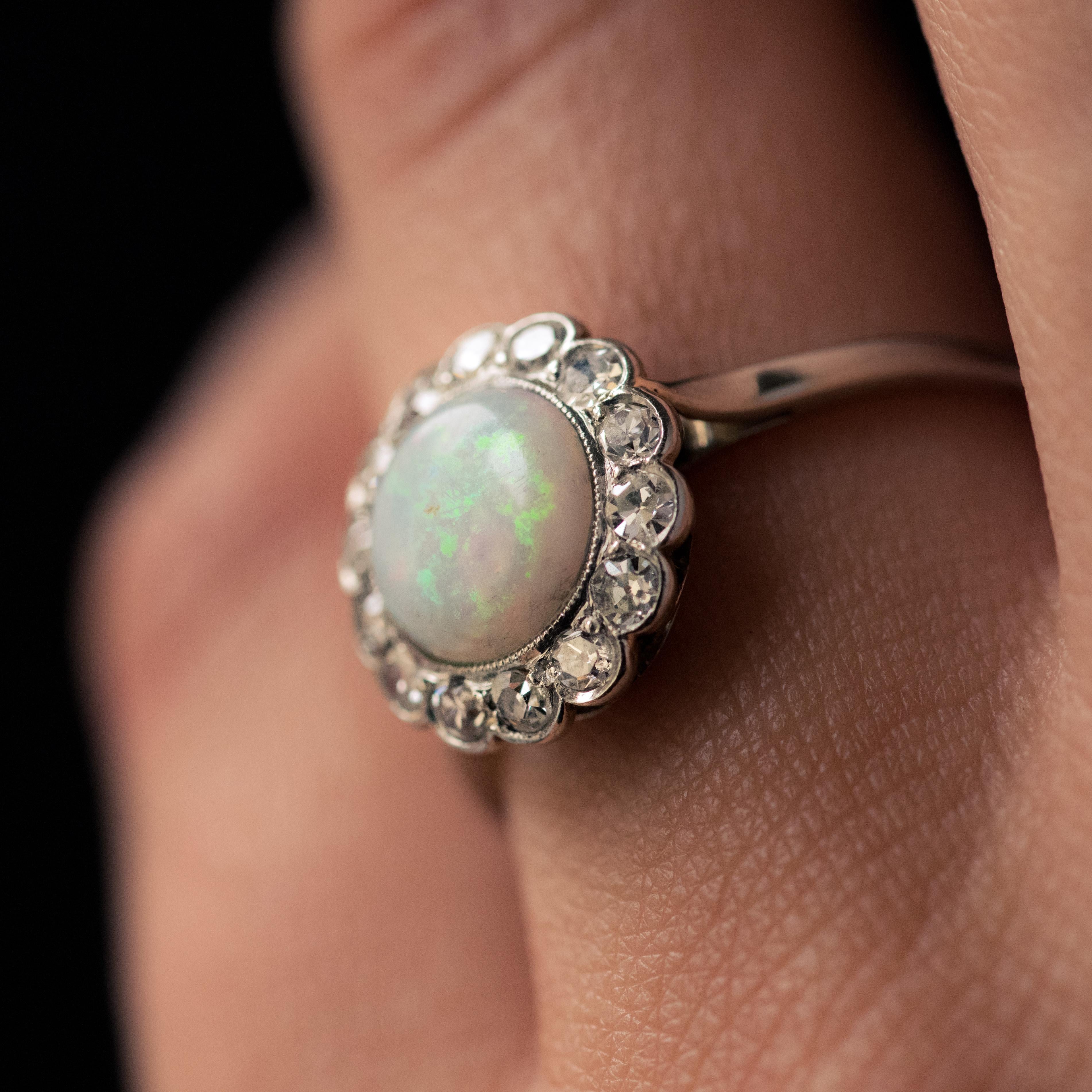 opal daisy ring