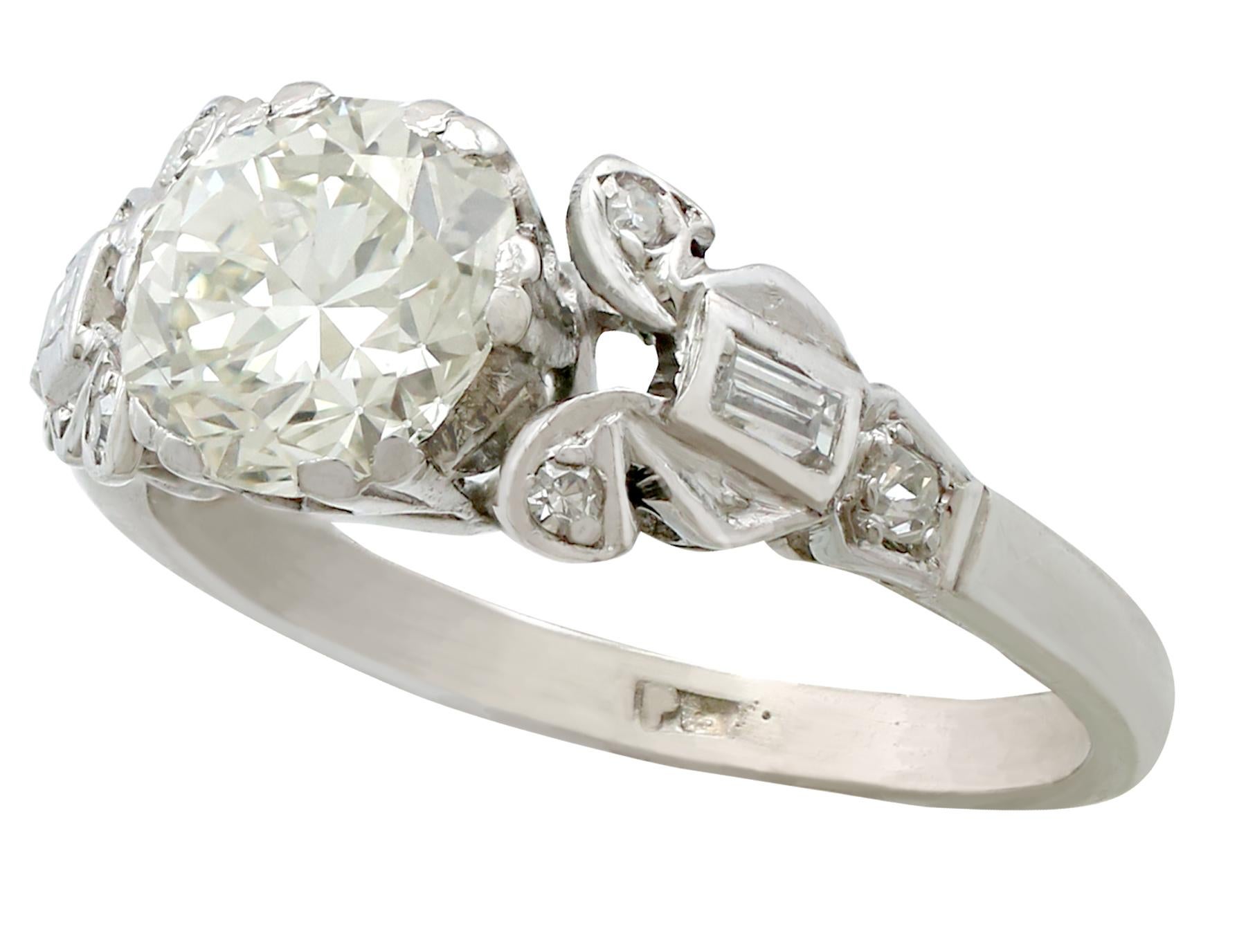 1.6 carat solitaire diamond ring