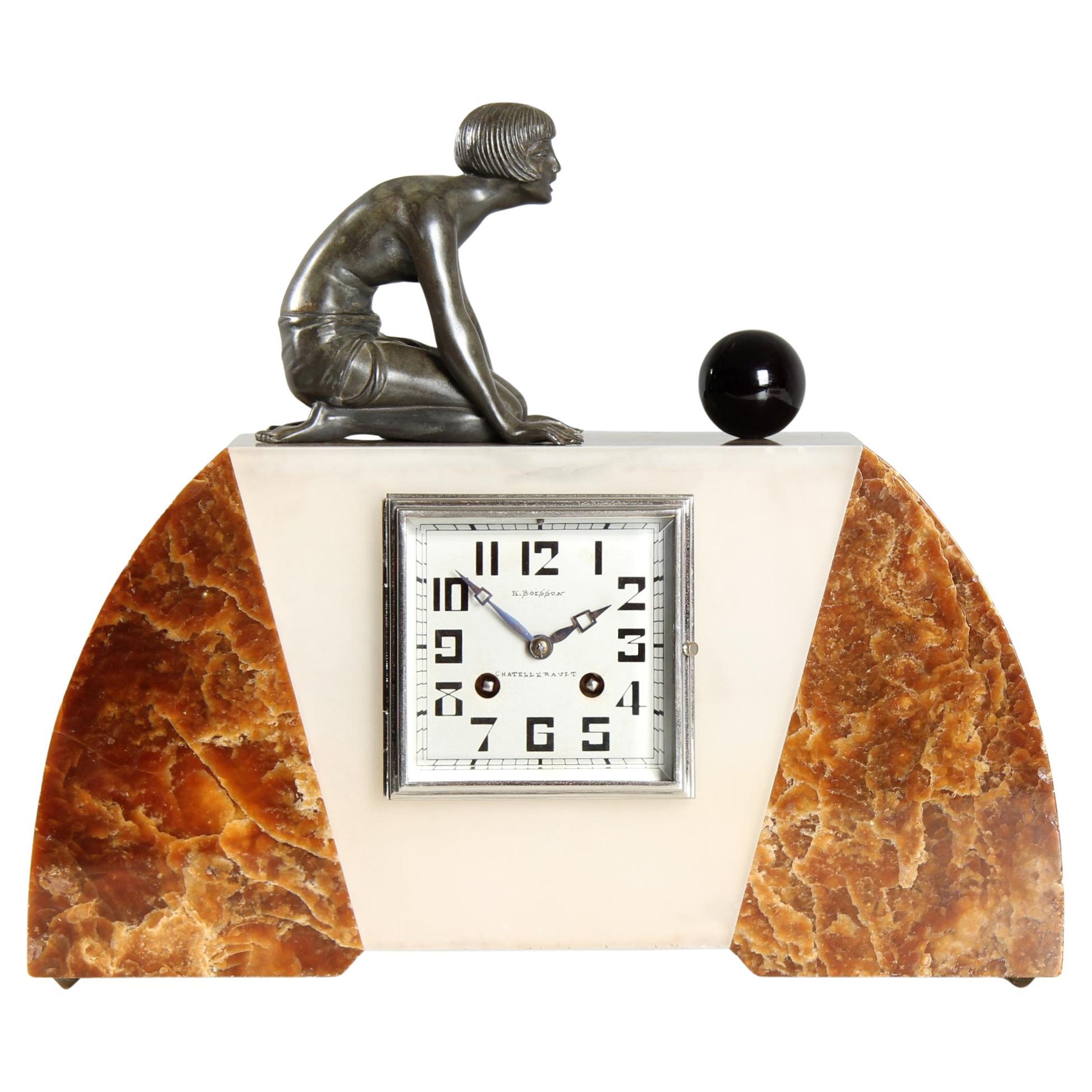 1920s -1930s Art Deco Mantel Clock - in wonderful restored condition